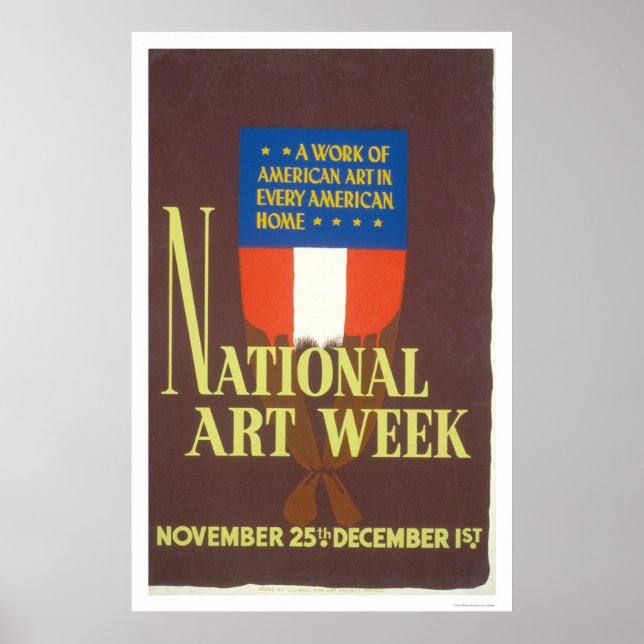 Pôster Semana Nacional de Arte 1941 WPA (Frente)