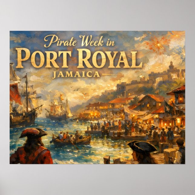 Poster Semana pirata em port royal (Frente)