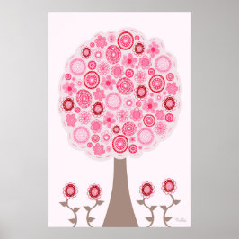 Pôster Sementes de Árvore de Amor Rosa