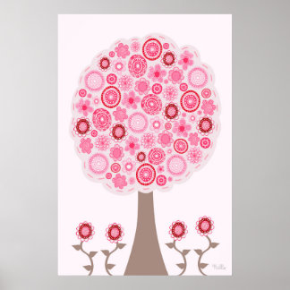 Pôster Sementes de Árvore de Amor Rosa