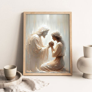 Poster Sempre Com Você, Arte Cristã, Jesus e Mulher