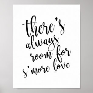Pôster Sempre há espaço para mais amor Sinal Dourado 8x10