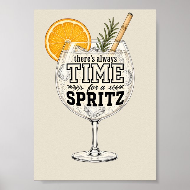 Poster Sempre há tempo para um Spritz (Frente)