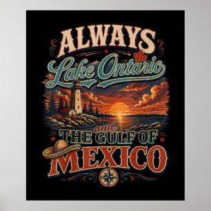 Poster Sempre Lago Ontário e Golfo do México