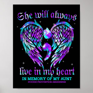 Poster Sempre No Meu Coração Minha Tia Prevenção Suicida