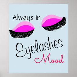 Poster sempre no saco do dente do humor das pestanas