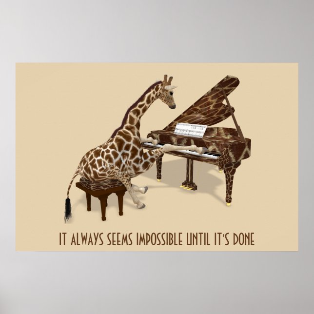 Pôster Sempre parece impossível até que seja feito (Frente)