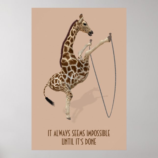 Pôster Sempre parece impossível até que seja feito (Frente)