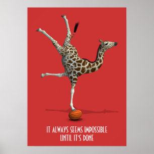 Pôster Sempre parece impossível até que seja feito slogan