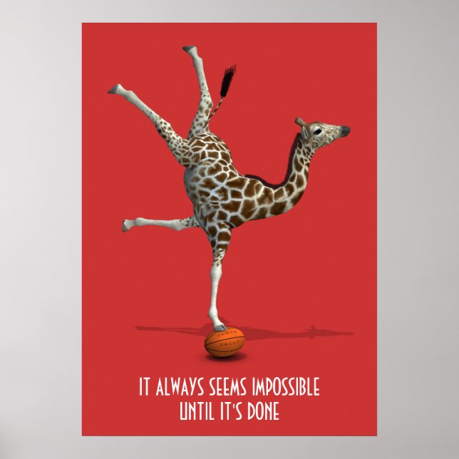 Pôster Sempre parece impossível até que seja feito slogan (Frente)