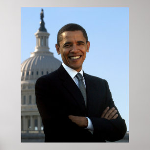 Poster Senador dos EUA, Presidente 44-americano Barack Ob
