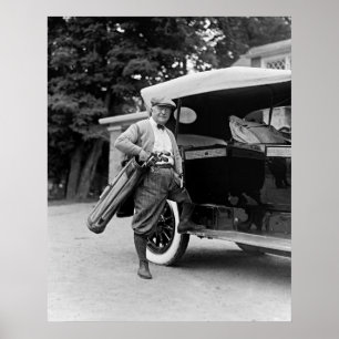 Pôster Senador Golfing, 1920