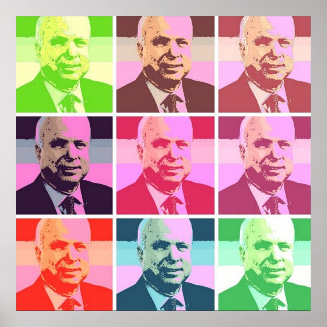 Poster Senador John McCain (Frente)