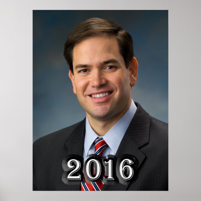 Pôster Senador Marco Rubio 2016 (Frente)