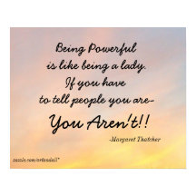 SENDO PODEROSO MARGARET THATCHER