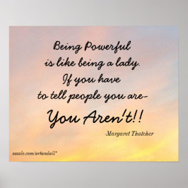 POSTER SENDO PODEROSO MARGARET THATCHER