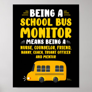 Poster Sendo Um Monitor De Ônibus Escolar