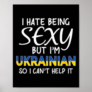 Poster Sendo Y Ucraniano Divertido Ucrânia 