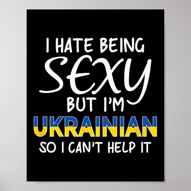 Poster Sendo Y Ucraniano Divertido Ucrânia  (Frente)