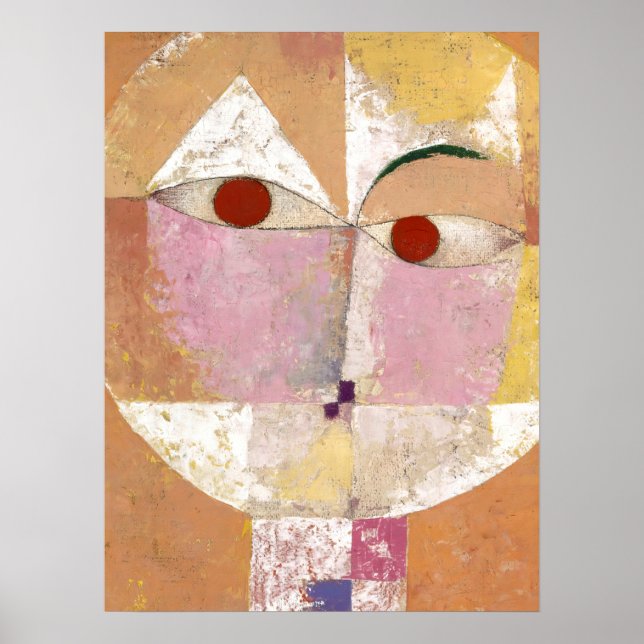 Poster Senecio Baldgreis1922 by Paul Klee (Frente)