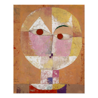 Pôster Senecio (Baldgreis) (1922) pintura de Paul Klee