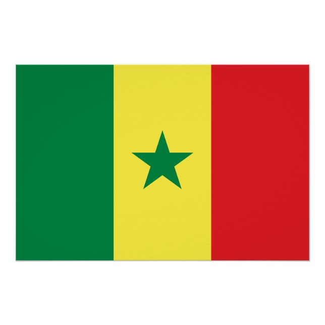 Pôster Senegal Flag (Frente)
