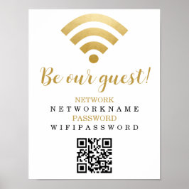Poster Senha Wifi e Rede Personalizada