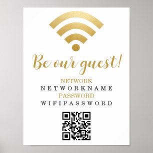 Poster Senha Wifi e Rede Personalizada