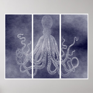 Poster Senhor Bodner Triptych Violeta