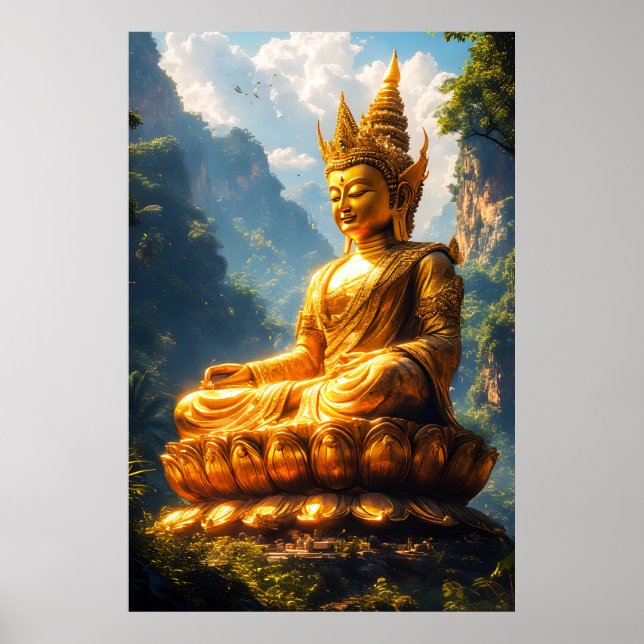 Poster Senhor Buda da Terra Dourada (Frente)