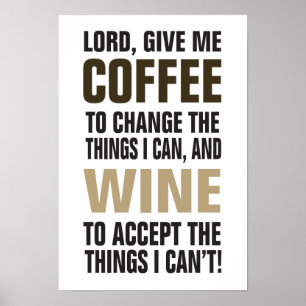 Poster Senhor Doação Me Café e vinho!