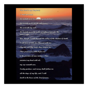 Pôster Senhor é minha oração de pastor