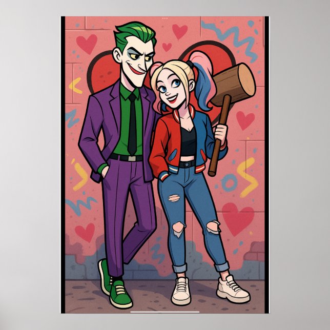 Poster Senhor e Senhora Joker (Frente)