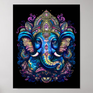Poster Senhor Ganesha, Hinduísmo, Budismo, Deus Elefante,
