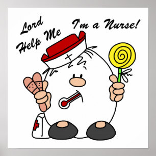 Poster Senhor me ajude, sou enfermeira