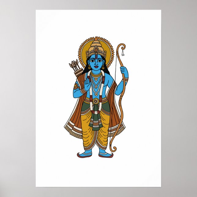Poster Senhor Rama (Frente)