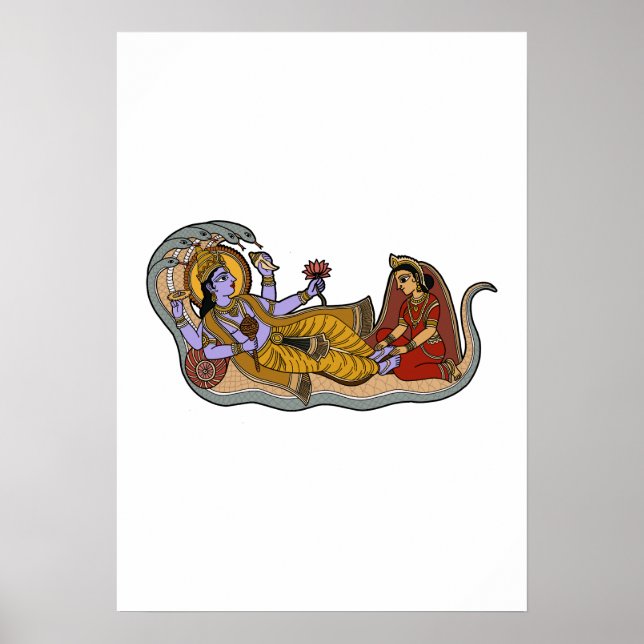 Poster Senhor Vishnu  (Frente)