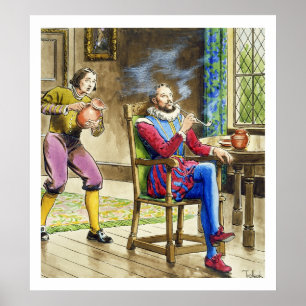 Pôster Senhor Walter Raleigh (1554-1618) 'das