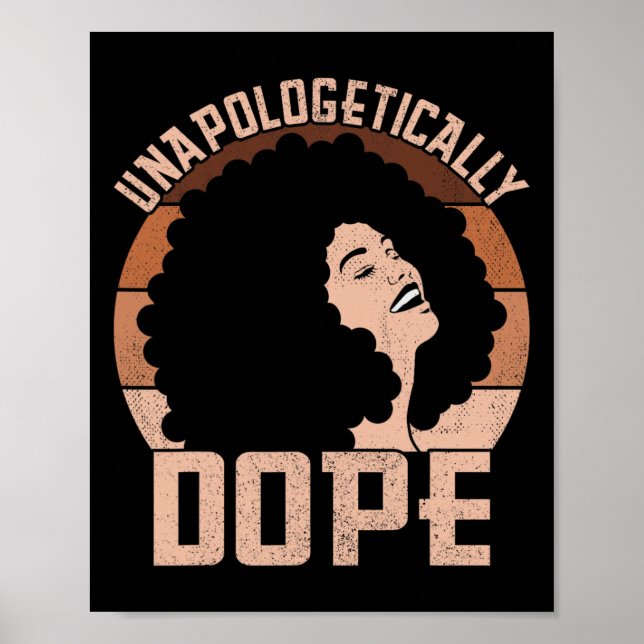 Poster Senhora Afro Droga Sem Desculpas Orgulho Negro Mel (Frente)