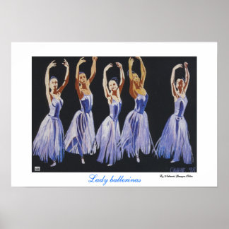 Poster Senhora bailarina