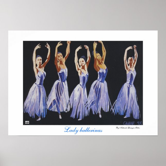 Poster Senhora bailarina (Frente)