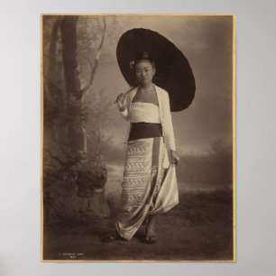 Pôster Senhora Burmese