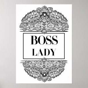 Pôster Senhora Chefe - Empoderamento Elegante