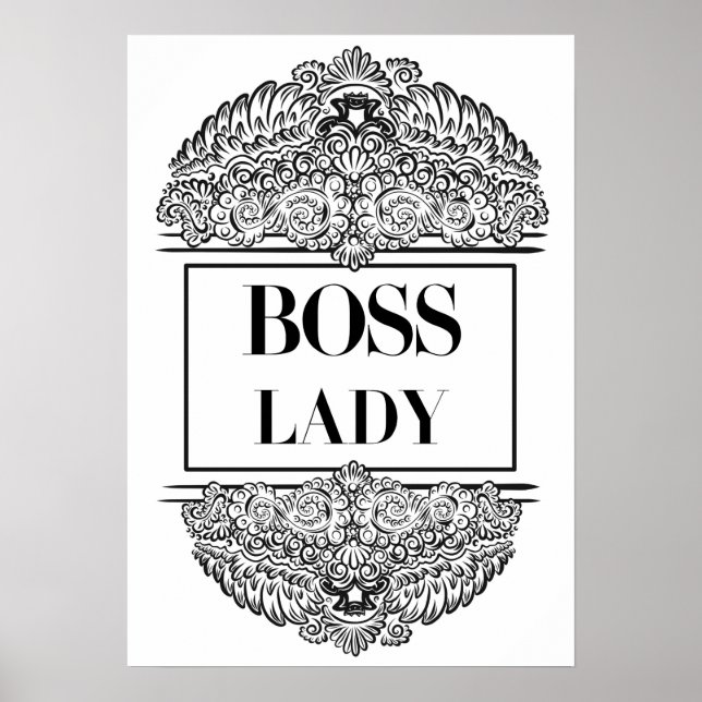 Pôster Senhora Chefe - Empoderamento Elegante (Frente)