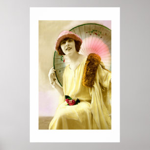 Poster Senhora com parasol