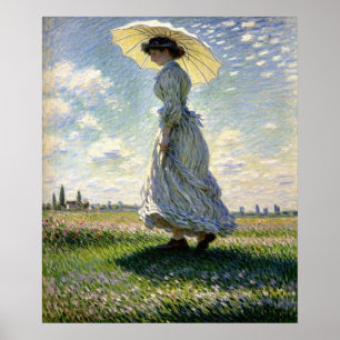 Poster Senhora com Parasol