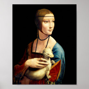 Poster Senhora com um Ermine por Leonardo Da Vinci