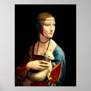 Poster Senhora com um Ermine por Leonardo Da Vinci