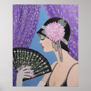 POSTER SENHORA COM VENTILADOR