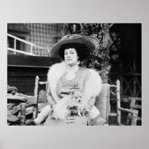 Poster Senhora da Pomerânia, início dos anos 1900